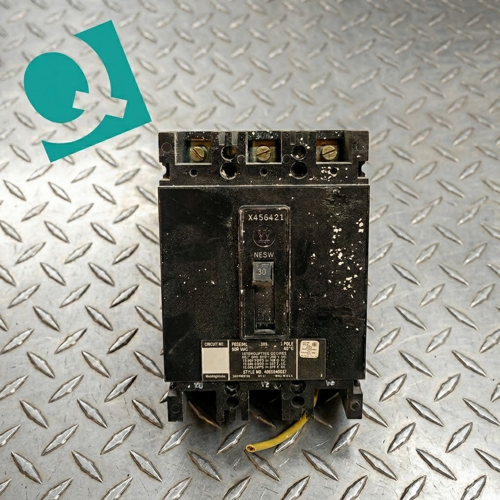 Westinghouse 3 Pole Circuit Breaker 30A 600VAC FB3030L (109392)