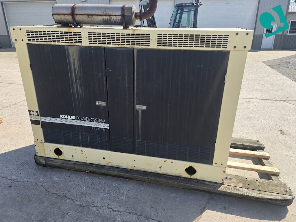 Kohler 57KW LP Propane Generator GM 5.7L Enclosed 2001 1024 Hrs TESTED
