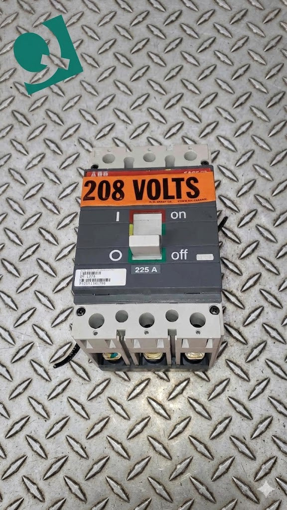 ABB SACE S3 225A 3 Pole Breaker OM-1374(104774)