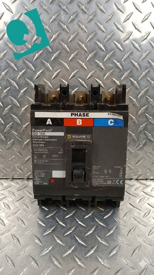 Square D PowerPact 150A 3 Pole Circuit Breaker 25KA 240V QD 150(104644)