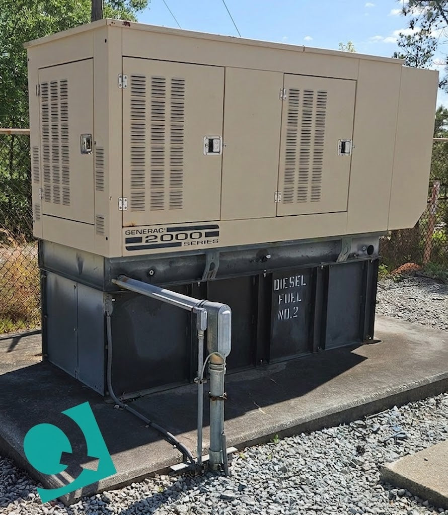 50KW Generac 1490130300 208.3A 120/240V 1PH Diesel 279.8 Hrs. TESTED (SKU: 114040)
