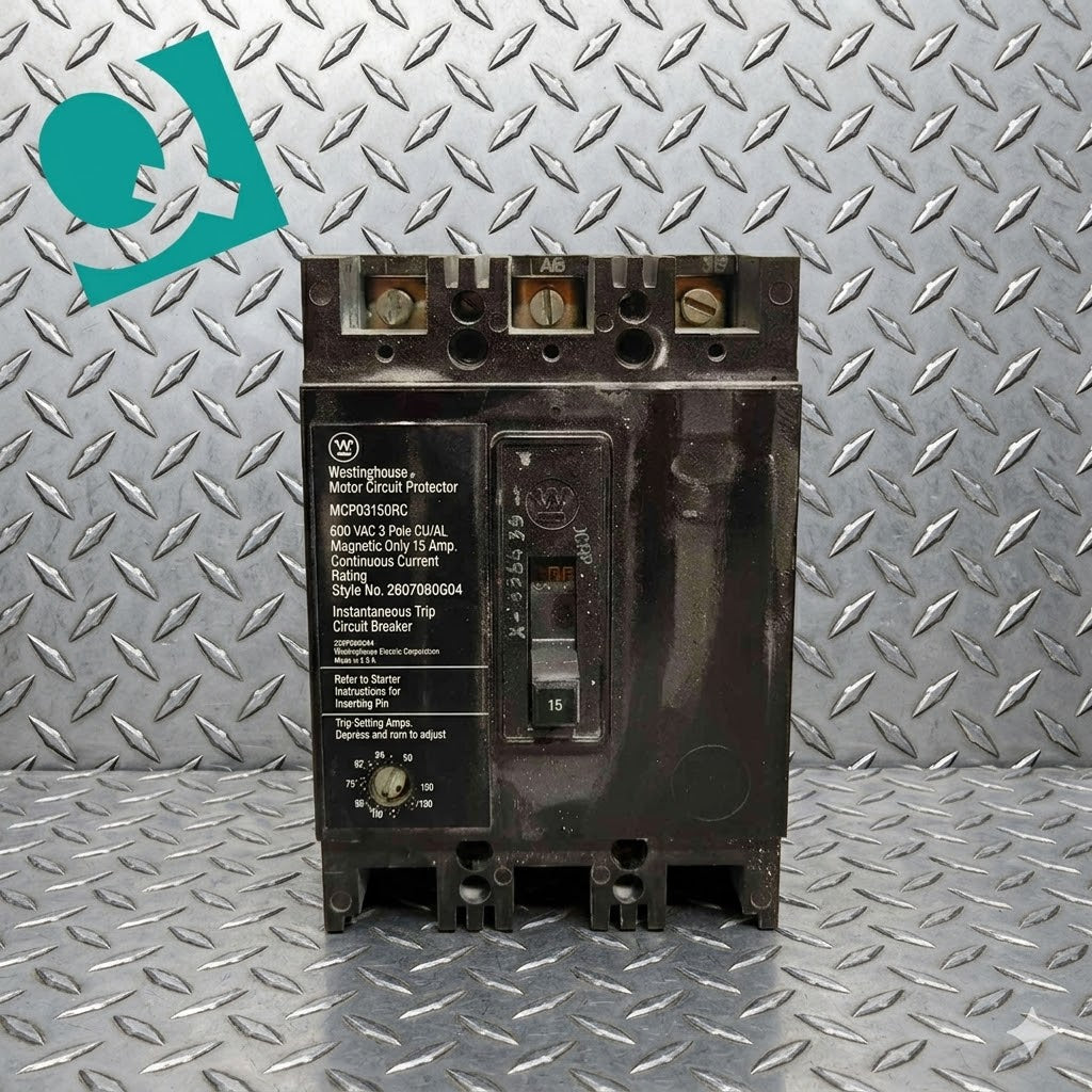 Westinghouse 3 Pole Circuit Breaker 15A 600VAC MCP03150RC (109394)