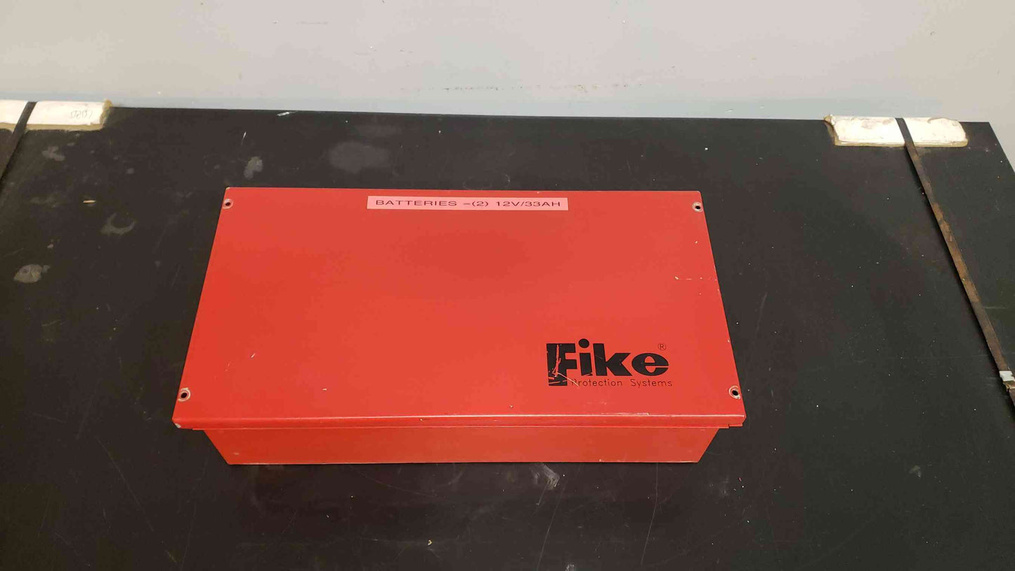 Fike 10-2154-R Red Auxiliary Fire Alarm Battery Enclosure Box S2203
