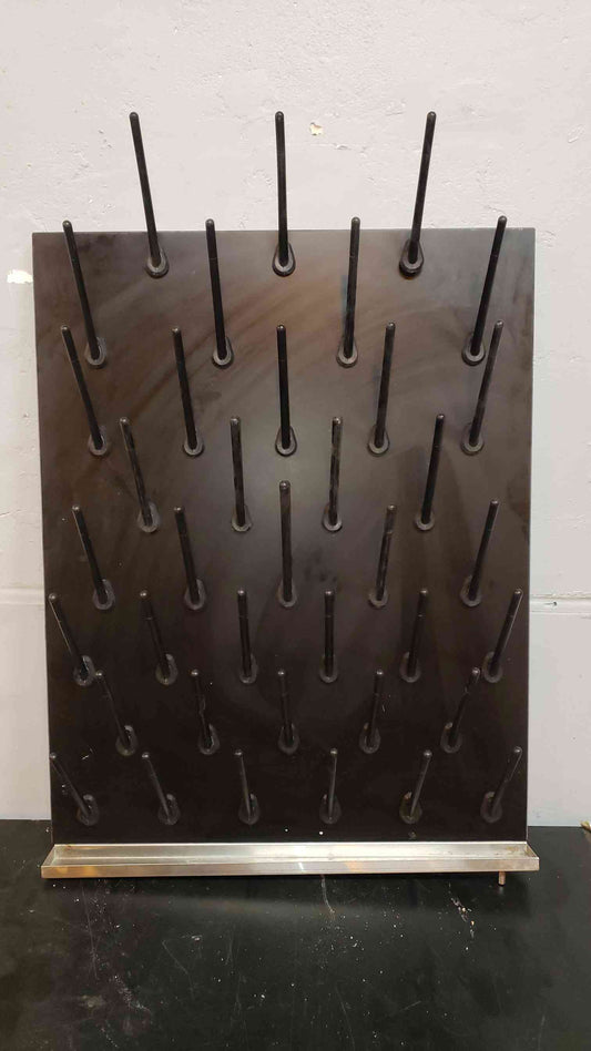 30"x24" Black Epoxy Peg Board with Drain(100659)