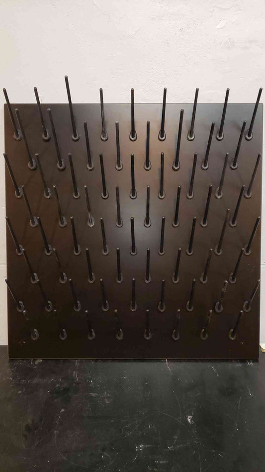 3x3 Black Epoxy Peg Board(100660)