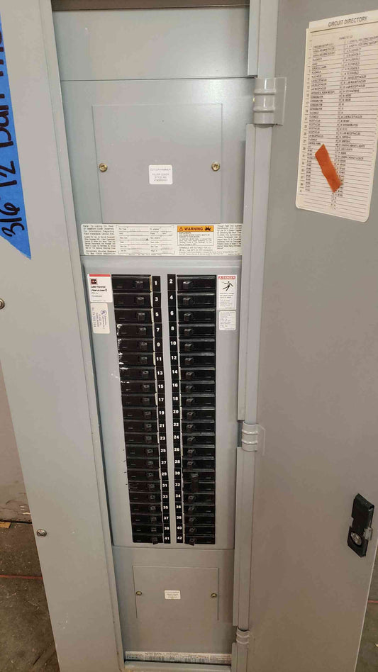 Cutler-Hammer PRL-1a 225A 120/208V 3PH Panelboard LOADED 42-Circuit