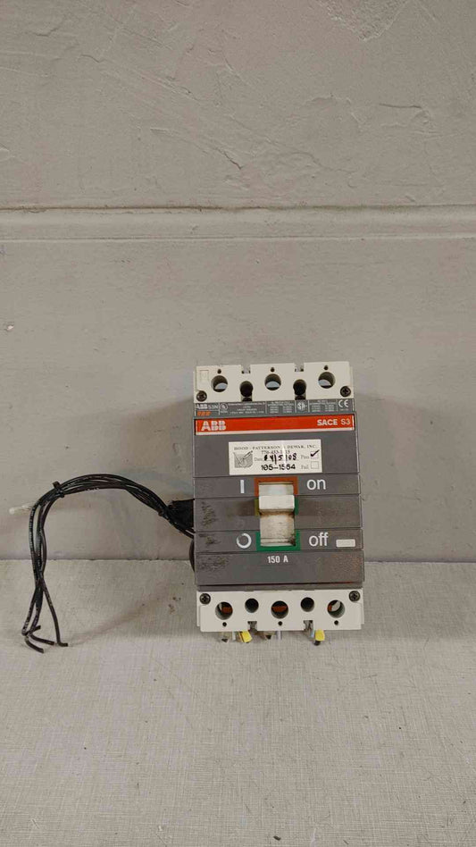 ABB Sace S3N 150A 3 Pole Circuit Breaker 600VAC 600VDC 65000A L-4199(104638)