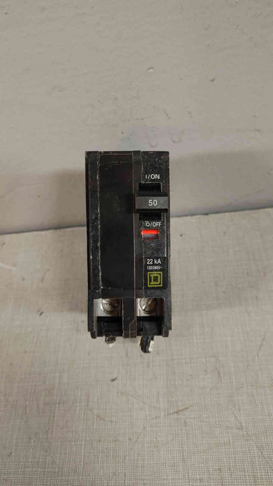 *Pickup Only* Square D 50A 2 Pole Circuit Breaker 22KA 22000A(104648)