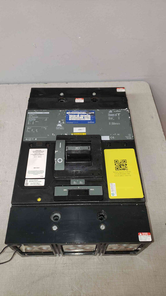Square D 400A 3 Pole Breaker MH 400 A (SKU: 104775)(104775)