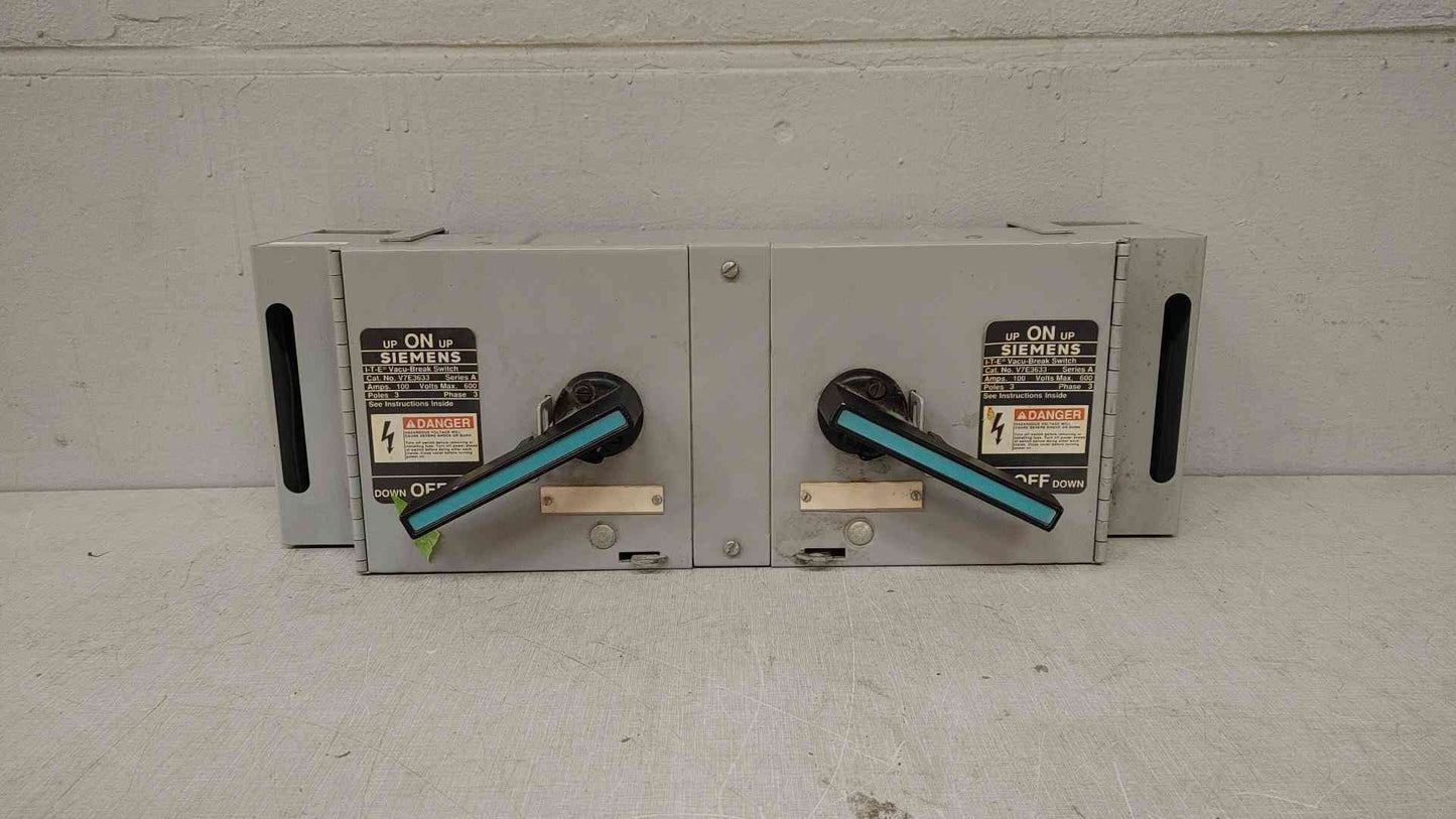 Siemens I-T-E 3 Pole Vacu-Break Switch 100A 3PH V7E3633(104833)