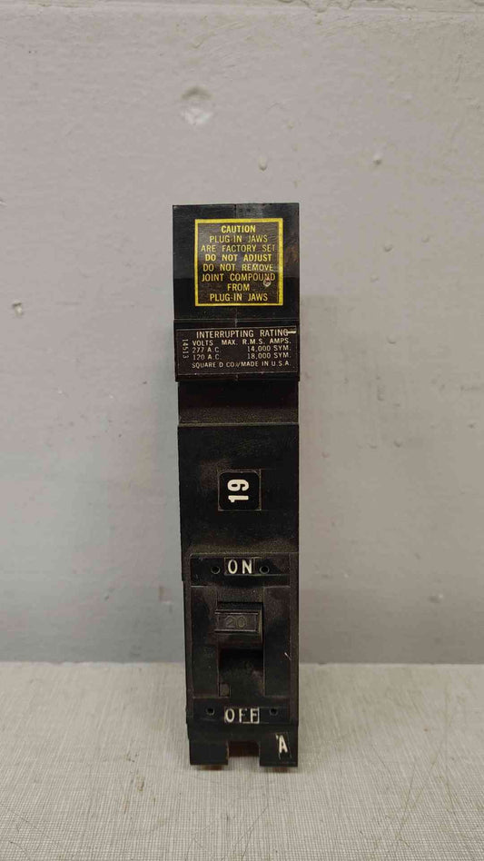 *Pickup Only* Lot of 62 Square D 20A 1 Pole Circuit Breaker 277VAC LD-672(104839)