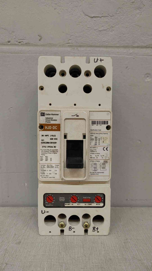 Cutler-Hammer 200A 3 Pole 600VDC HJDDC3200A(104872)