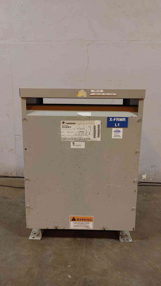 45KVA GE NEMA Class AA Dry Type Transformer 480v x 208/120 3PH 9T23B3873 (106360)