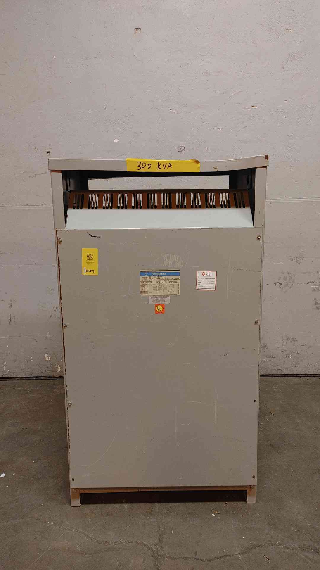 Westinghouse Dry Transformer 300KVA 480V x 208Y/120VAC 3PH V48M28T33K