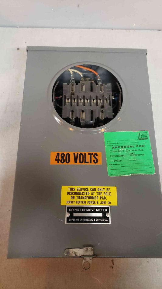 *Pickup Only* Gray 10 Point Meter Socket Panel (SKU: 106899)