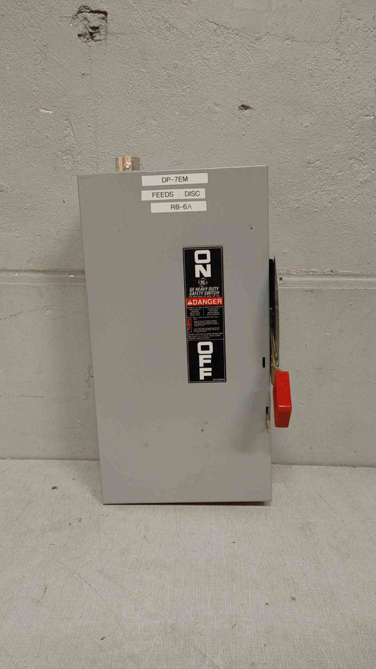 *Pickup Only* General Electric Heavy Duty Safety Switch 100A 600VAC 250VDC 3PH THN3363