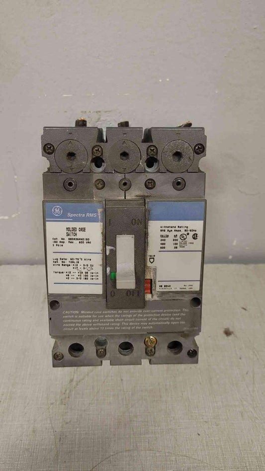 *Pickup Only* General Electric Spectra RMS 150A 3 Pole Circuit Breaker 600VAC SEDA36AND150