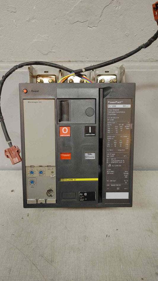 Square D 1200A Circuit Breaker PJ1200 PowerPact PJF36120U31A