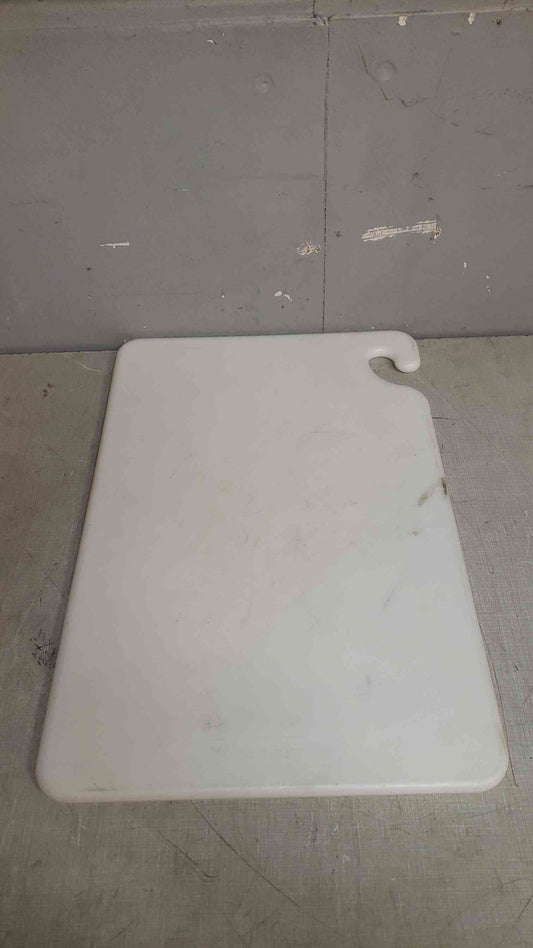 San Jamar 18"x12" White Cutting Board (SKU: 107470)