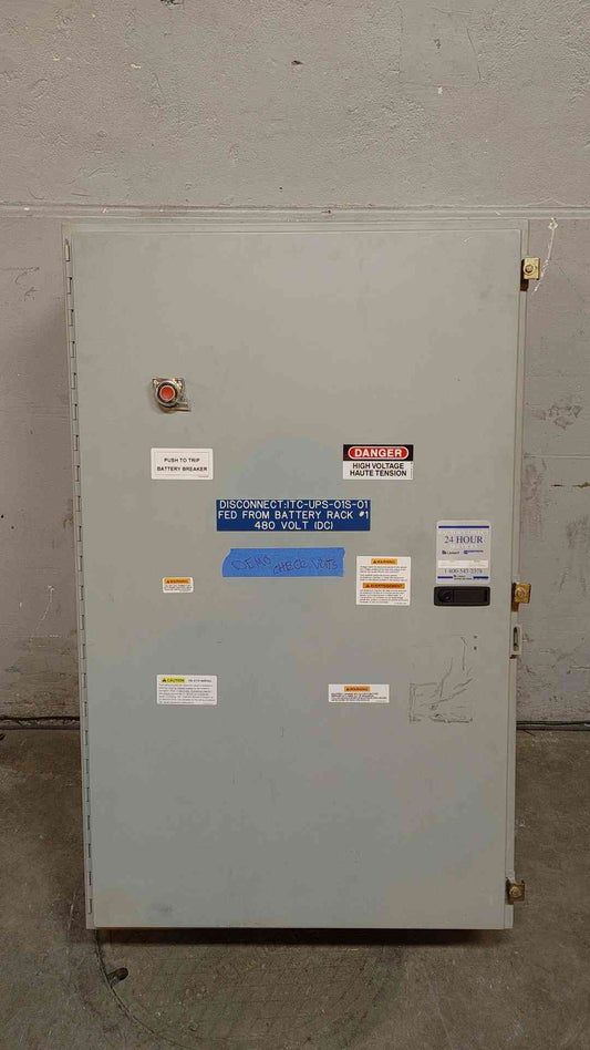 Square D Double Throw Breaker Cabinet MHL36600 600A x2