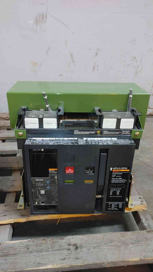Merlin Gerin Masterpact 1600A 3 Pole 600V Breaker MP16 H2 (SKU: 107604)