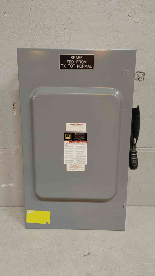 Square D Heavy Duty Safety Switch 200A 240VAC 250VDC H324N