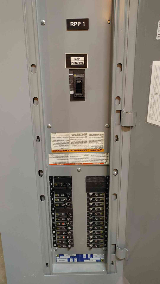 Square D NQOD Breaker Panelboard 100A 3PH 4W 208Y/120VAC 12241127970120001 w/ Main