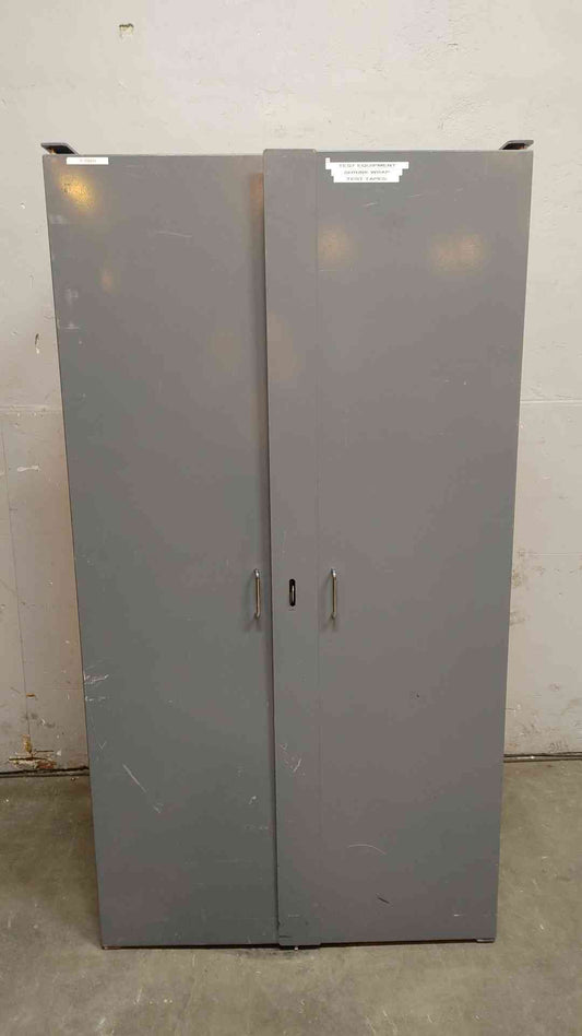 6' Tall Metal Storage Cabinet Lockable Shelves & Door Compartments