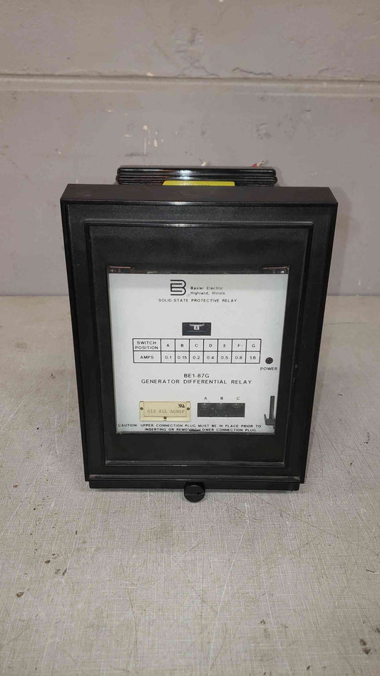 Basler Electric Solid-State Generator Differential Relay BE1-87G (SKU: 107859)