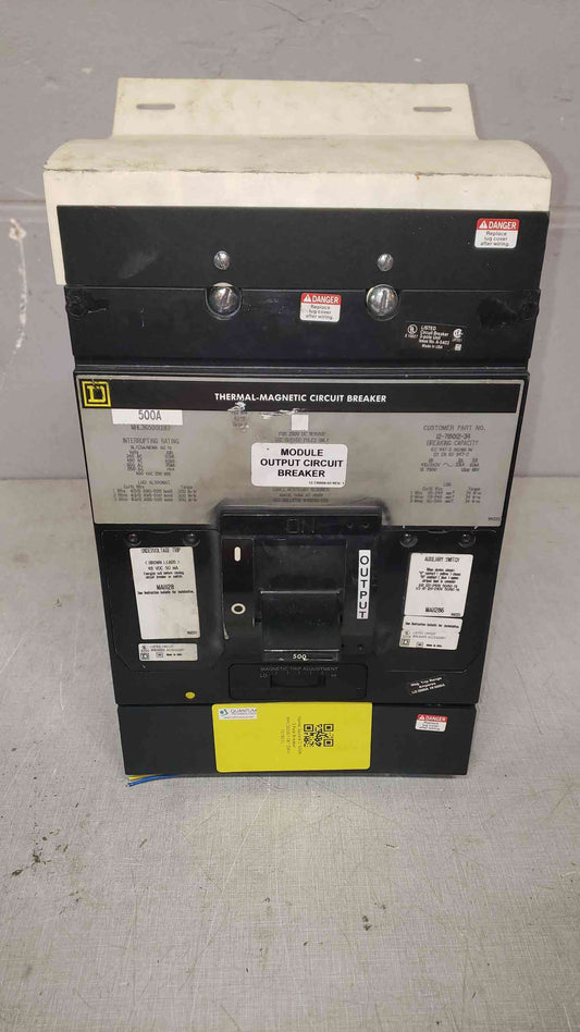 Square D 500A 3 Pole Circuit Breaker MHL365001287 (SKU: 107855)