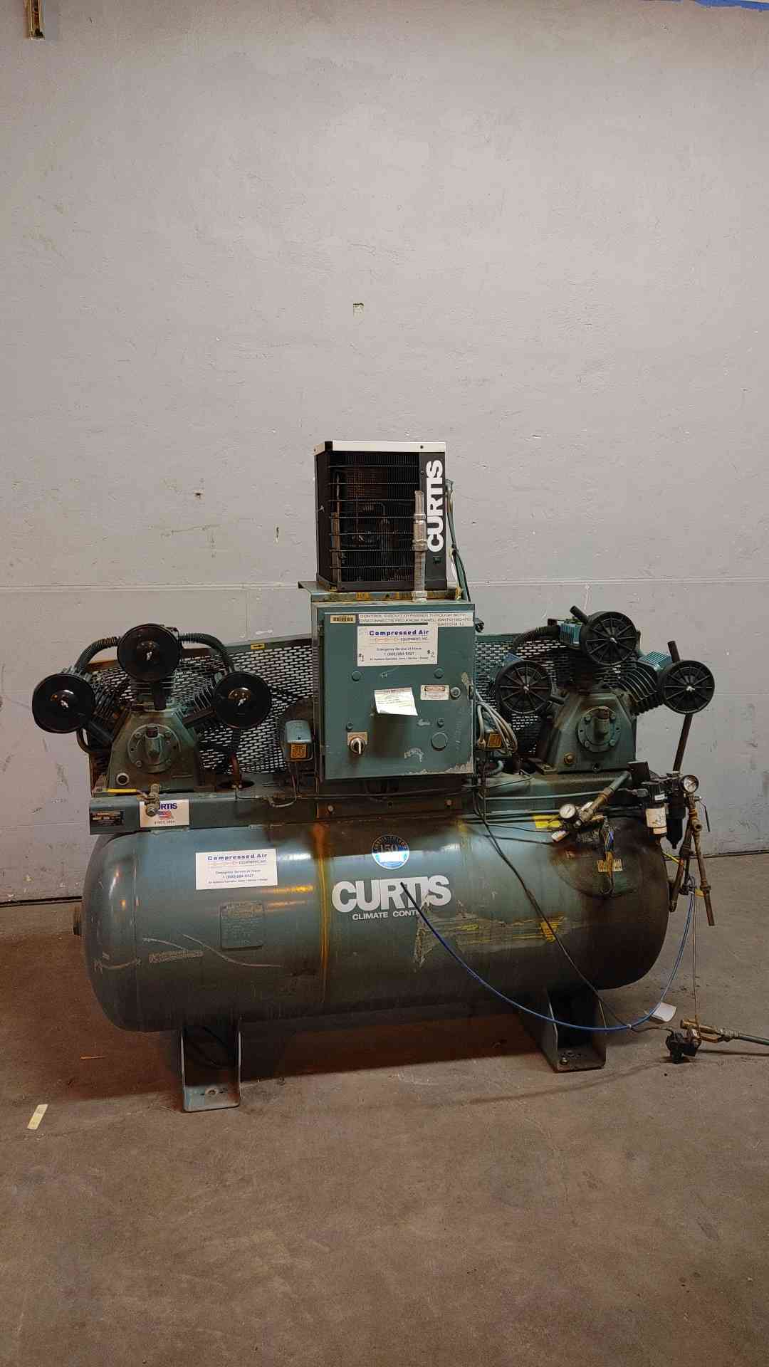 Curtis Compressor & Air Dryer 120Gal 150PSI 12DN9ED
