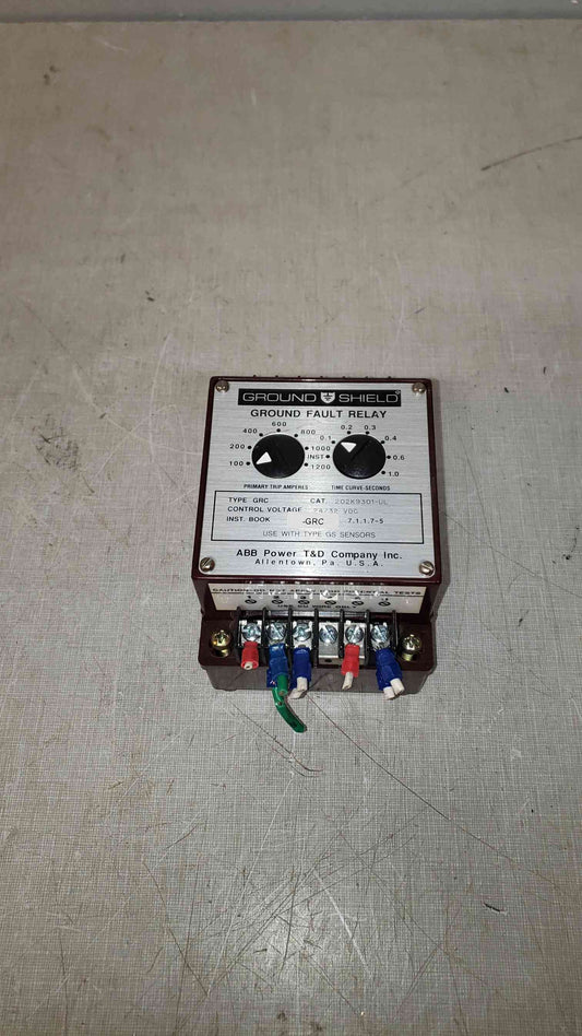 ABB Ground Fault Relay 24/32 VDC 202K9301-UL (SKU: 107872)