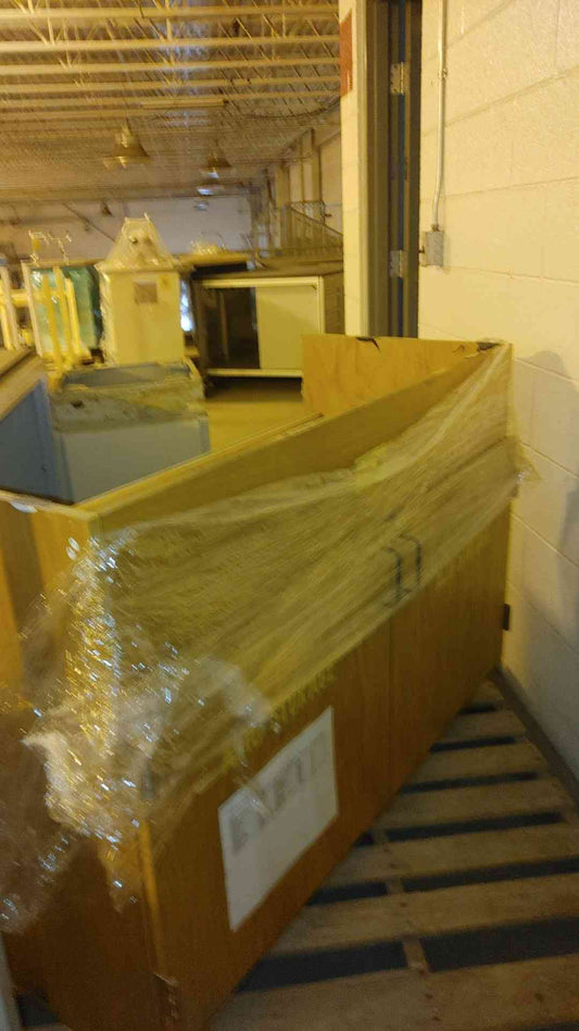 4' Wood Lab Casework Bench Rated for Acid Storage