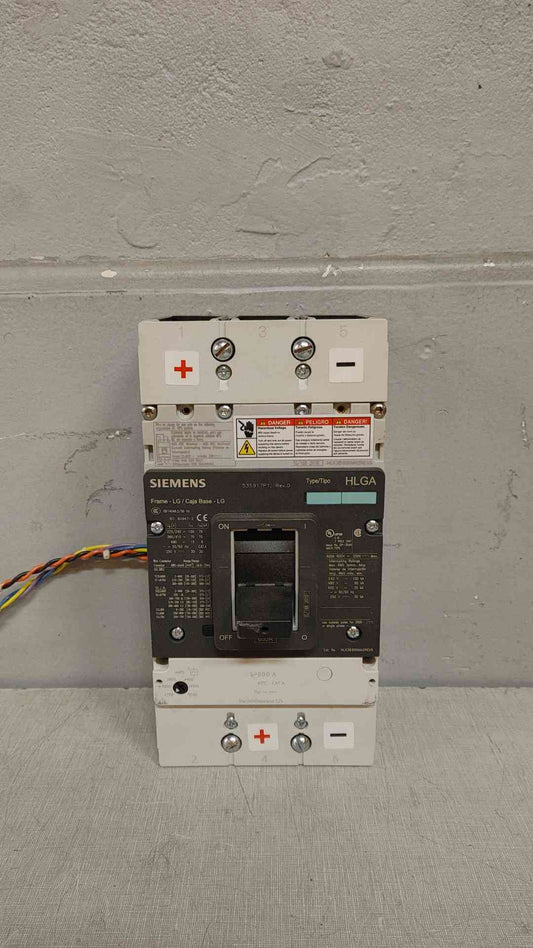 Siemens Circuit Breaker 3 Pole 600A 600VAC 250VDC HLGA 535971P1