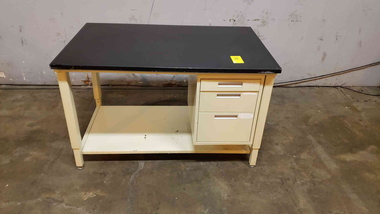 4' Laboratory Table W/ 3 Drawer Casework (SKU: 108004)