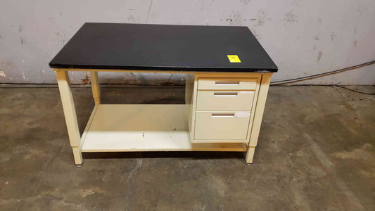 4' Laboratory Table W/ 3 Drawer Casework (SKU: 108004)