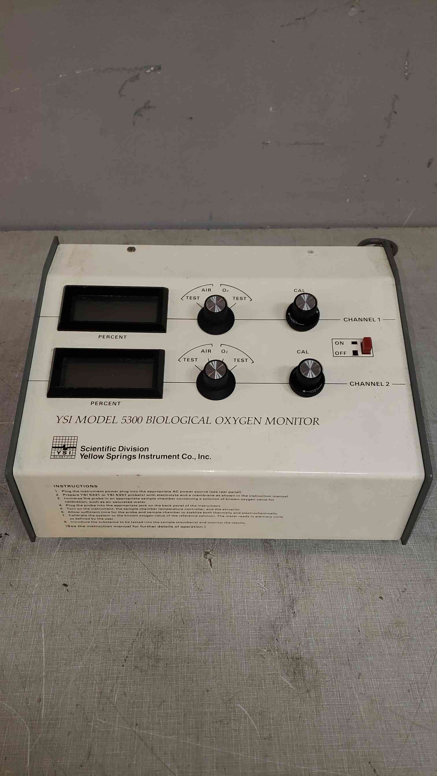 YSI 120V Model 5300 Biological Oxygen Monitor (SKU: 108028)