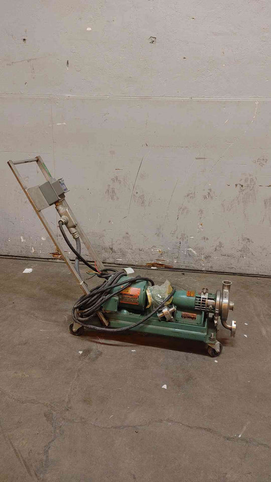 1HP Portable Tri-Clover SP218MH-S Tri-Flo 316 SS Centrifugal Pump & Motor