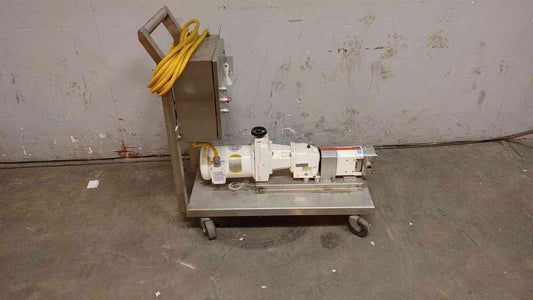 Portable G&H Rotary Lobe Nord Pump Furnas Baldor 1HP Motor Unibloc 4000/1