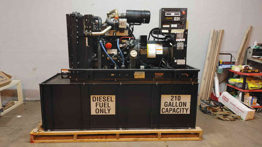 48KW 50KW Generac John Deere 4024 Diesel Generator 1PH 422Hrs '09 TESTED