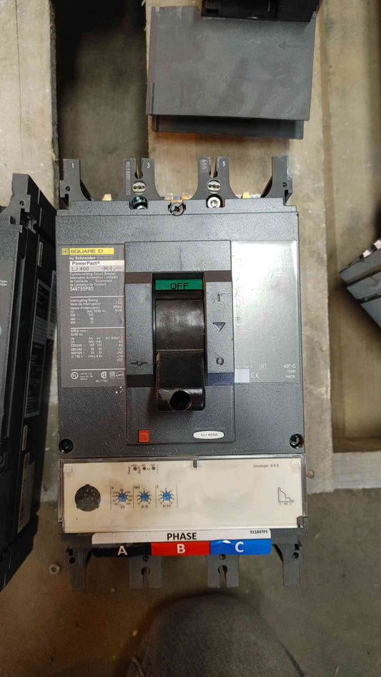 Square D PowerPact 3 Pole Circuit Breaker 400A LJ400