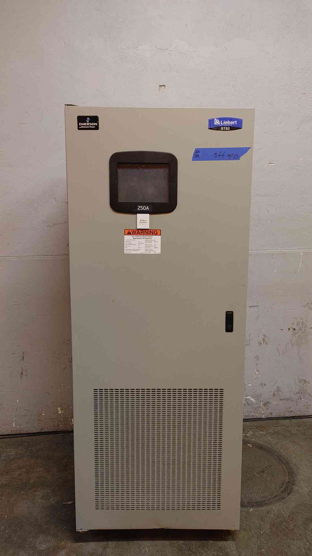 Liebert Static Transfer Switch 250A 3PH 4W 480V STA0250A12 (108239)