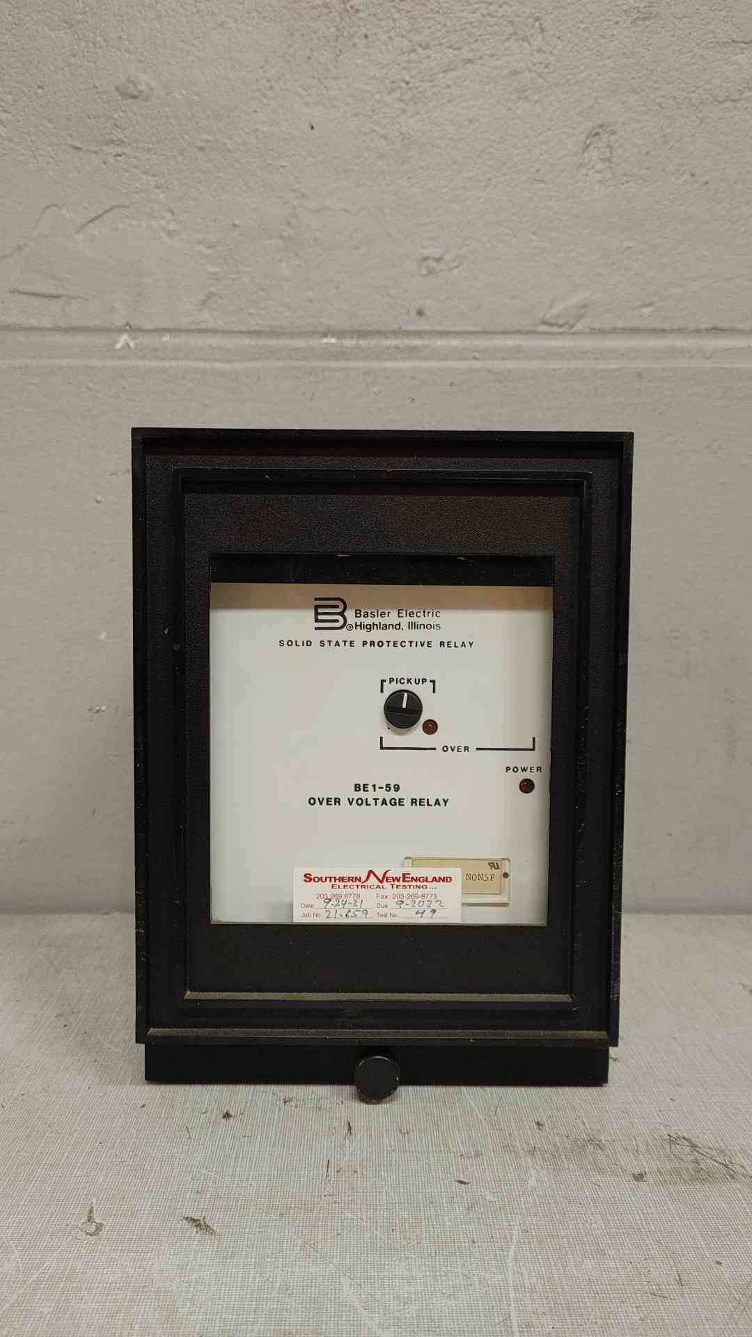 Basler Electric Under Voltage Relay BE1-59 (SKU: 108259)