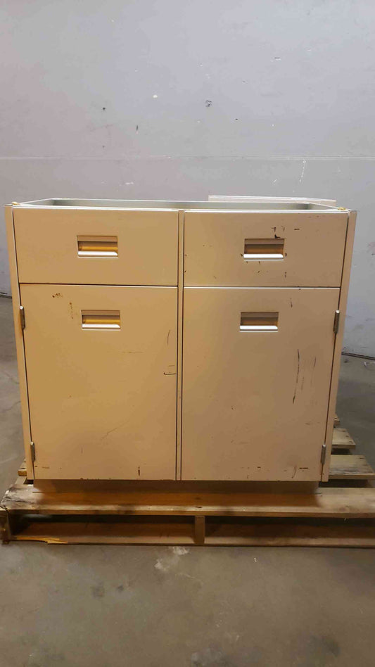 3' White Recessed Mixed Casework (SKU: 108348)