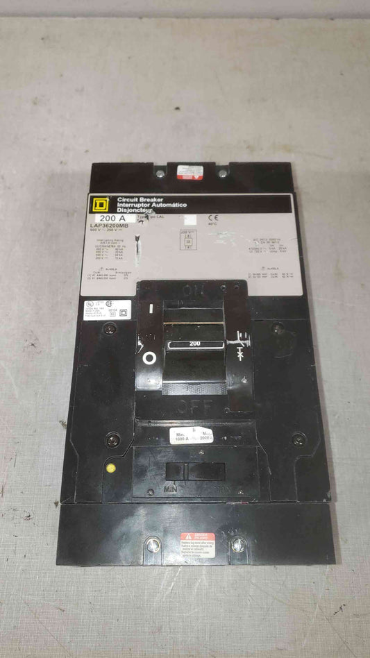 Square D 200A 600V 3 Pole Breaker LAP36200MB (SKU: 108413)