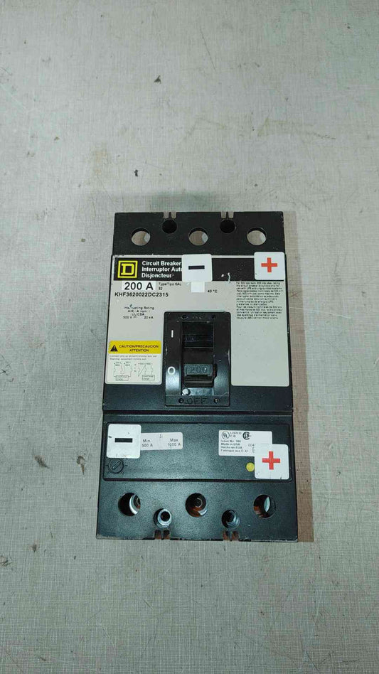 Square D 200A 3 Pole Breaker KHF3620022DC2315 (SKU: 108464)