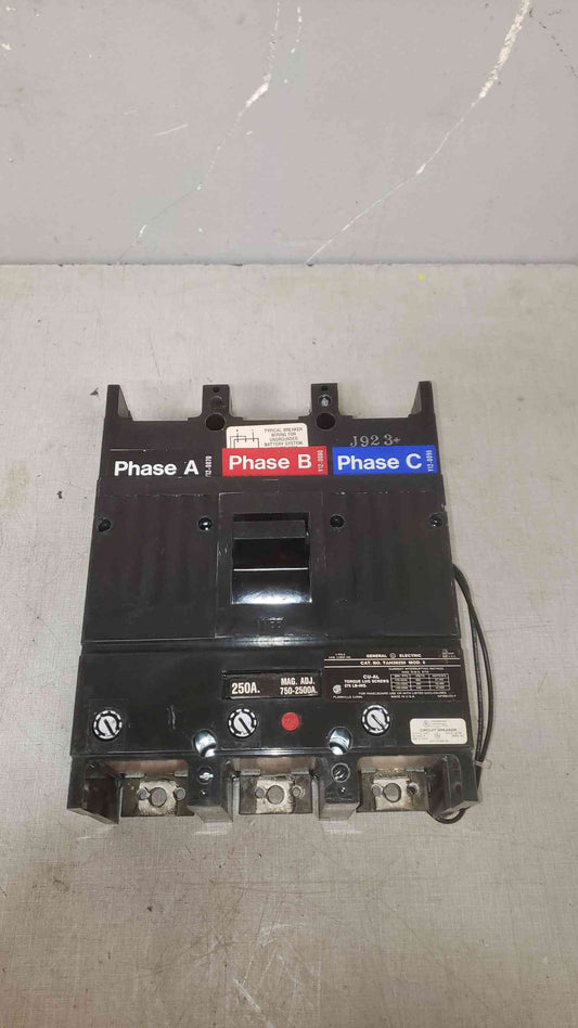 GE 250A 600VAC 3 Pole Breaker TJJ436250 (SKU. 108466)