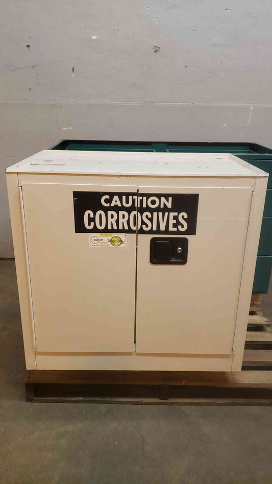 Securall Chemical Corrosives Cabinet 3' 24 Gallon Metal Casework (108514)