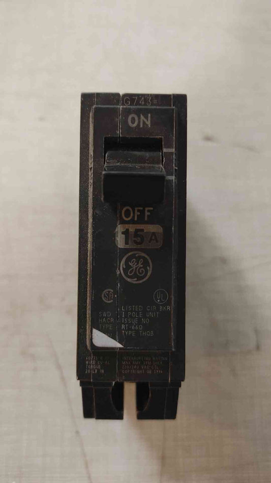 General Electric Circuit breaker 15A 1 Pole (108567)
