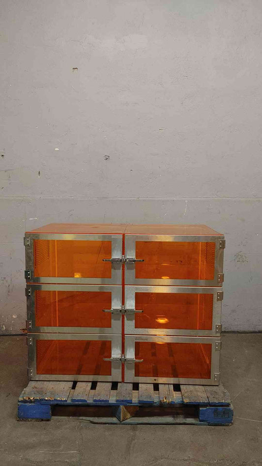 TerraUniversal 6 Door Desiccator Amber Acrylic Cabinet (108620)